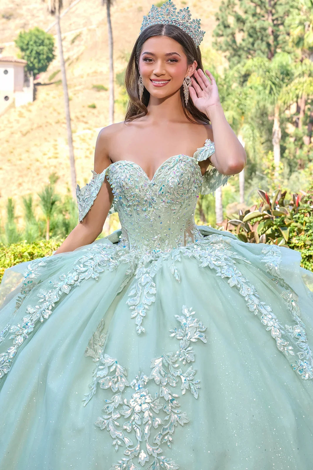 Elegant Off-the-Shoulder Ball Formal Gown | Elizabeth K GL3815