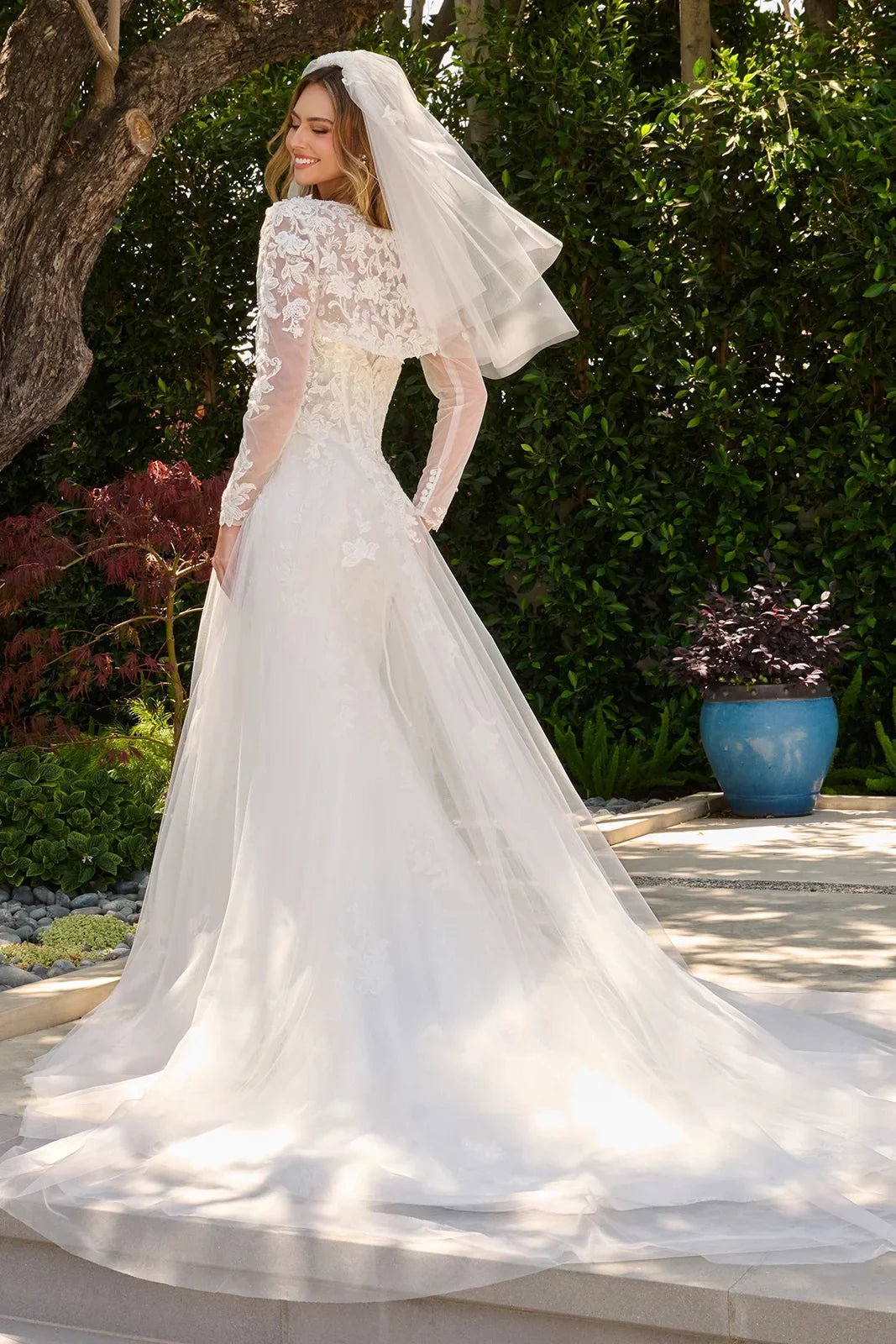 Strapless Bolero Bridal Formal Gown | Elizabeth K GL3842