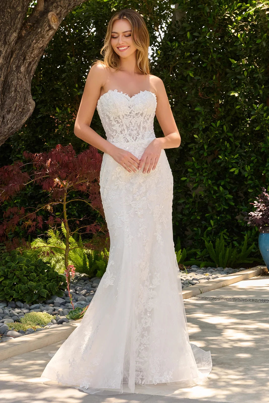 Strapless Bolero Bridal Formal Gown | Elizabeth K GL3842