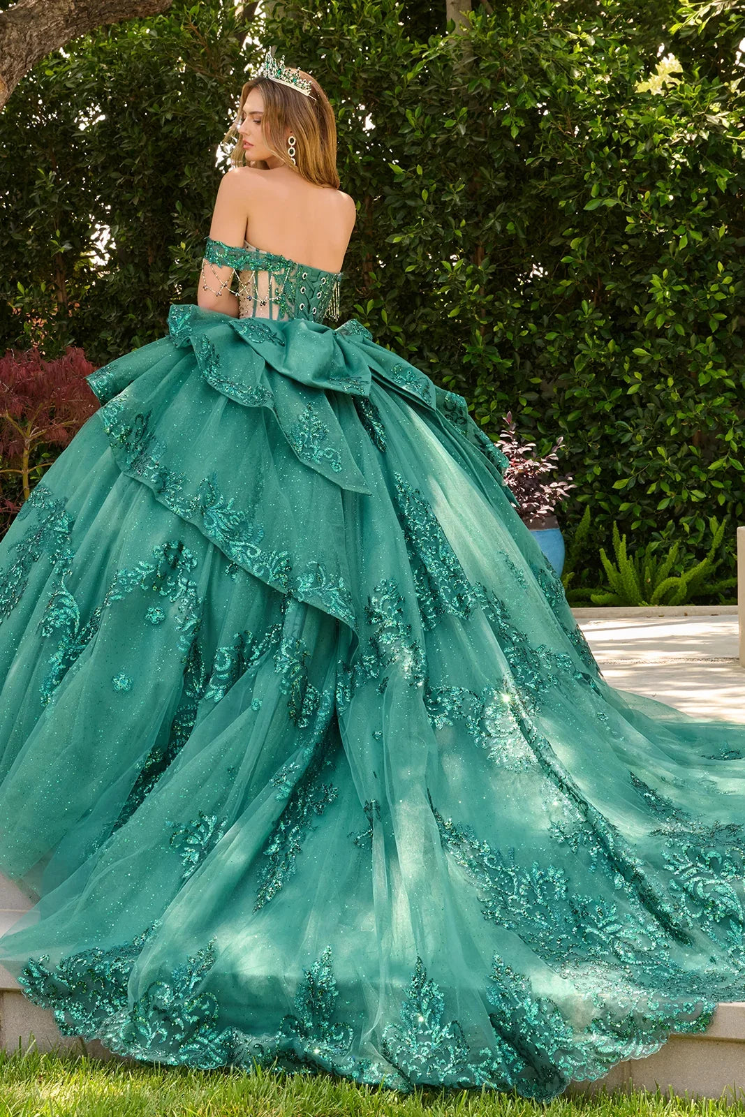 Strapless Off-the-Shoulder Ball Formal Gown | Elizabeth K GL3846