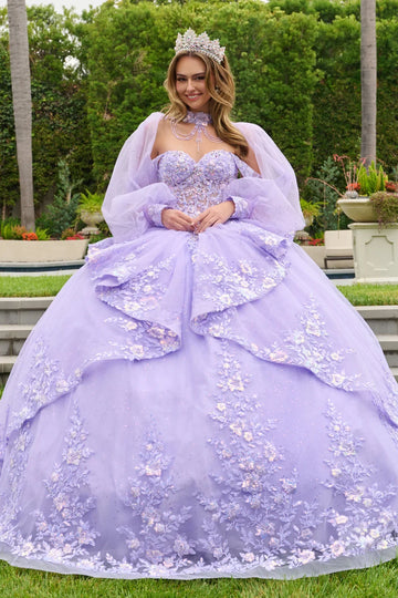 Off-the-Shoulder Puff Sleeve Ball Gown | Elizabeth K GL3847