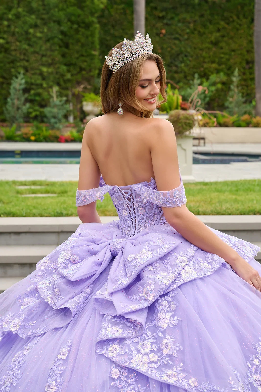 Off-the-Shoulder Puff Sleeve Ball Gown | Elizabeth K GL3847