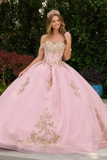 Strapless Off-the-Shoulder Ball Formal Gown | Elizabeth K GL3849