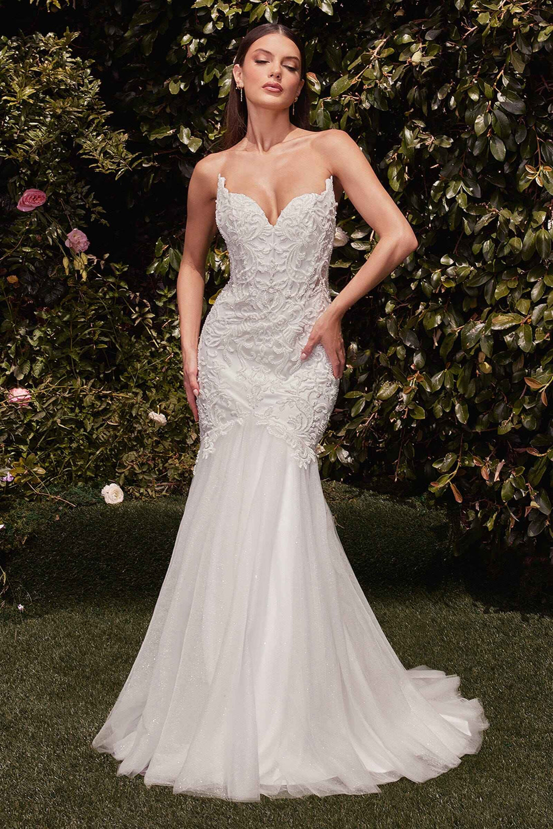 Strapless Mermaid Bridal Gown by Ladivine CDS482W